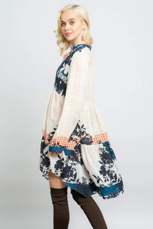 Kent Dress - Sahara Plaid